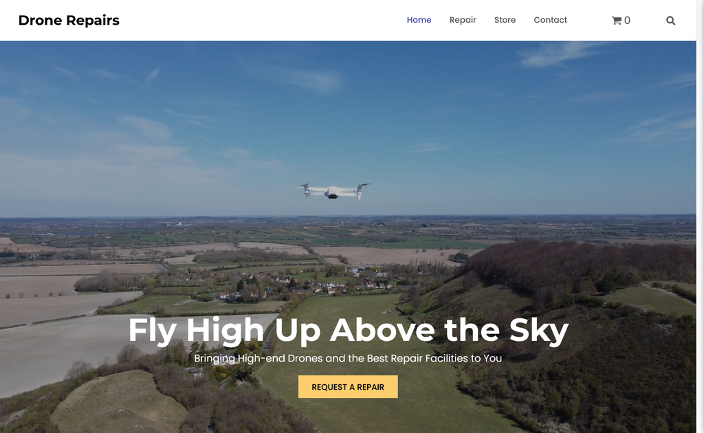 Website Design & Creation for drone repair website URL 2