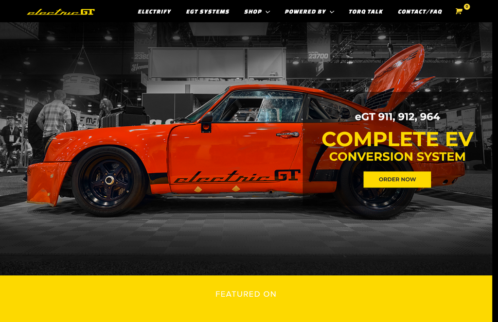 Website Design & Creation for electric vehicle conversion website URL 2