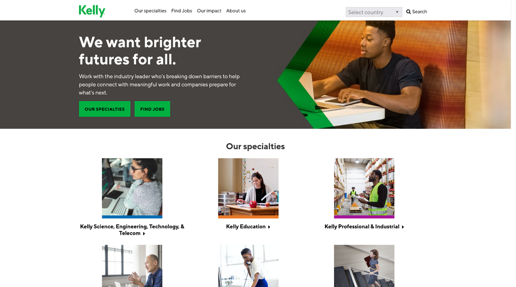 Website Design & Creation for employment agency website URL 5