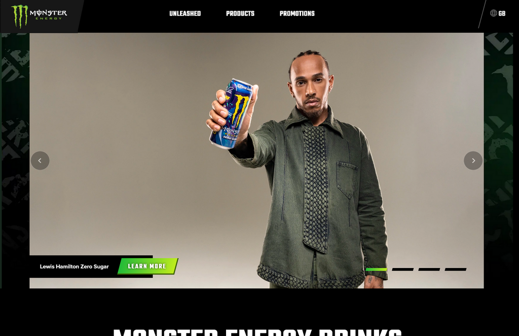 Website Design & Creation for energy drink website URL 2