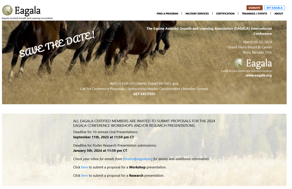 Website Design & Creation for equine therapy website URL 3