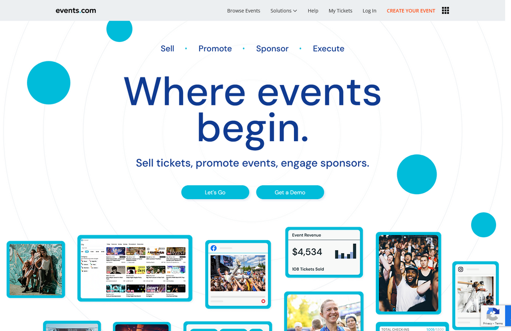Website Design & Creation for events company website URL 1