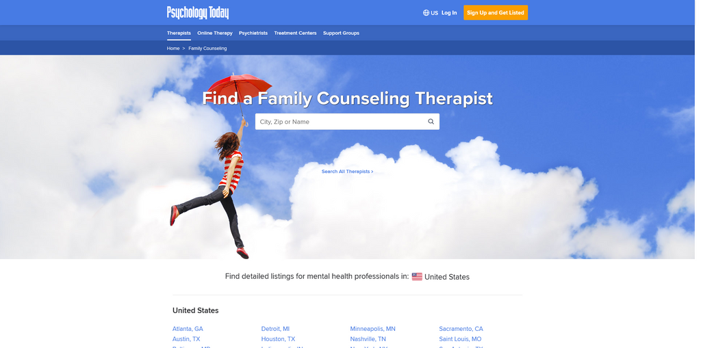 Website Design & Creation for family counseling practice website URL 1