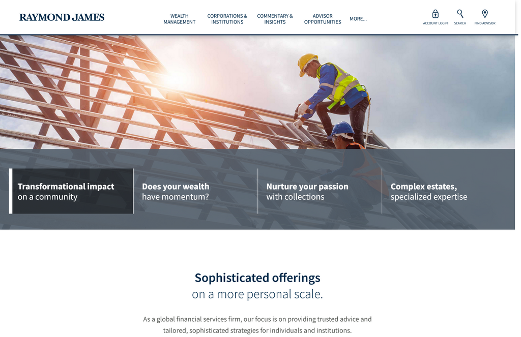 Website Design & Creation for financial advisor website URL 3