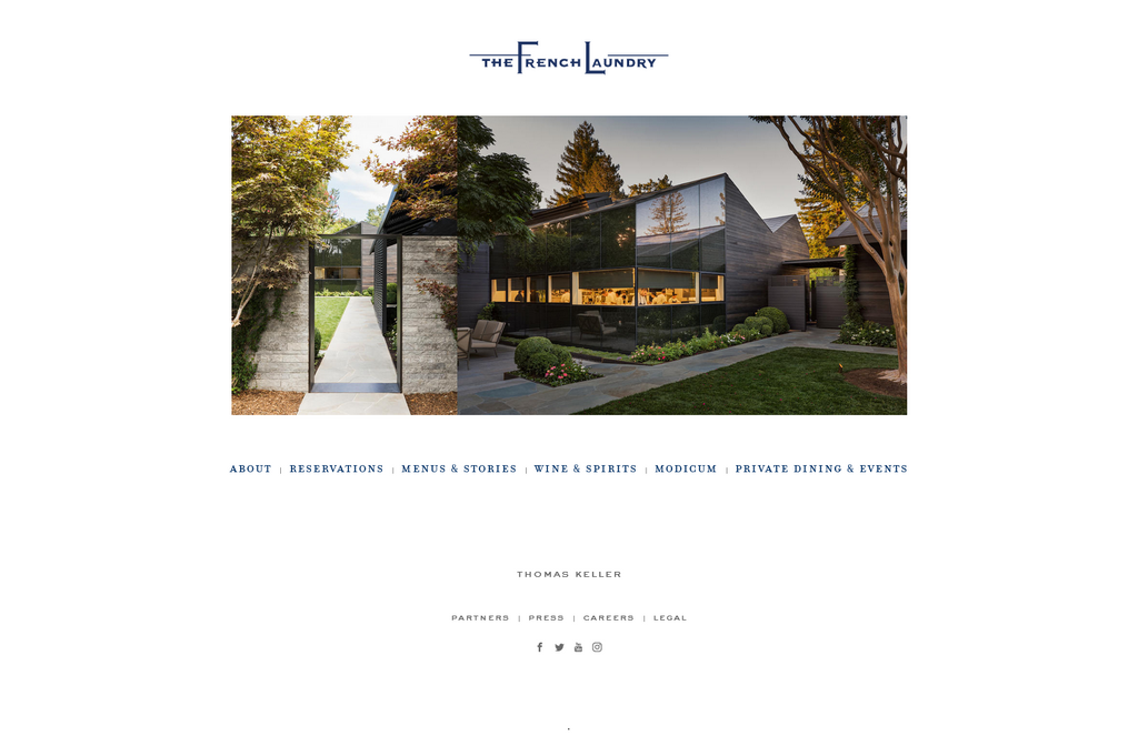 Website Design & Creation for fine dining restaurant website URL 2