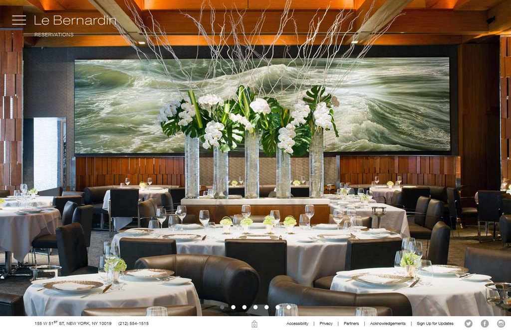 Website Design & Creation for fine dining restaurant website URL 3