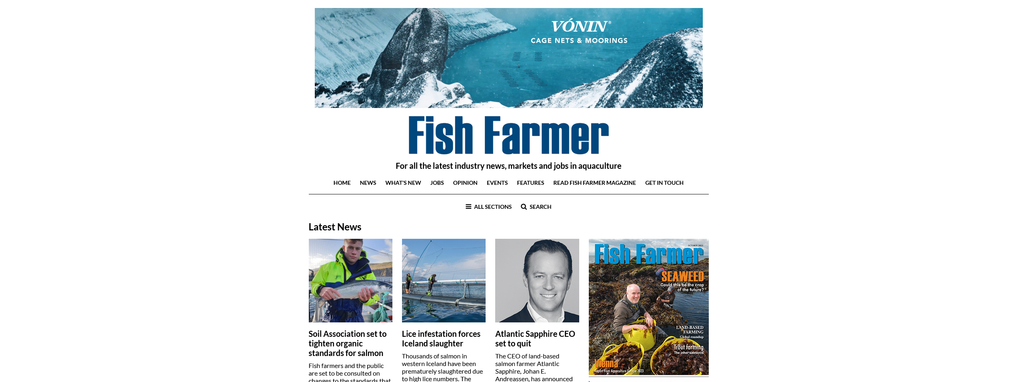 Website Design & Creation for fish farm website URL 2