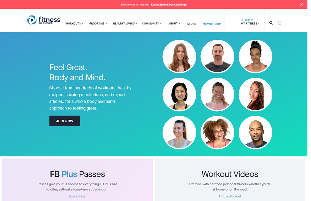 Website Design & Creation for fitness website URL 2