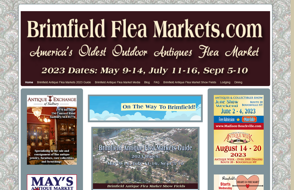 Website Design & Creation for flea market website URL 1