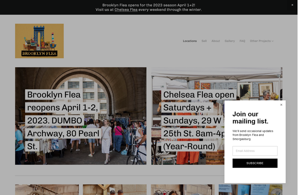 Website Design & Creation for flea market website URL 4
