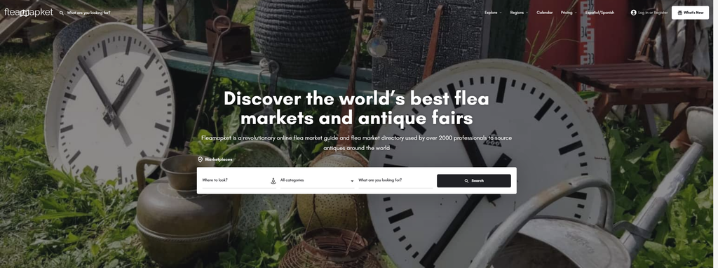 Website Design & Creation for flea market website URL 5