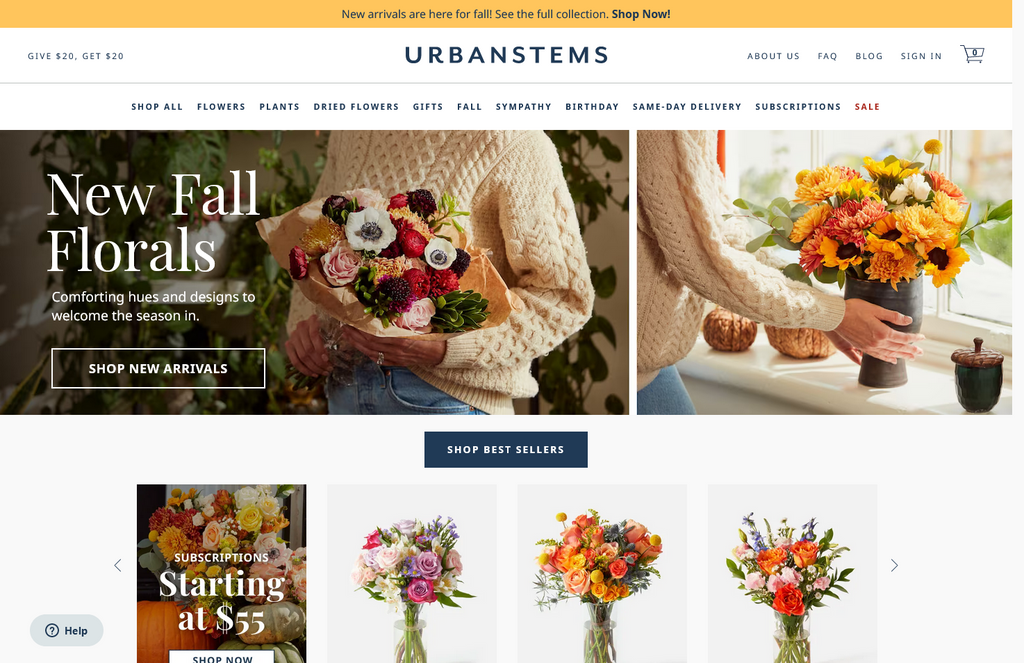 Website Design & Creation for flower shop website URL 4