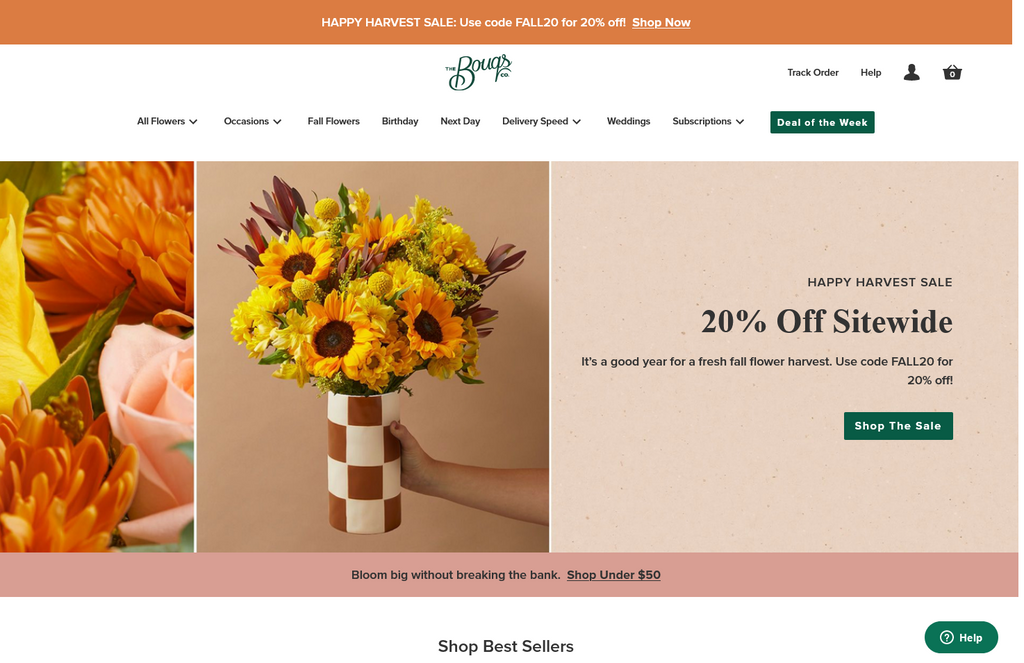 Website Design & Creation for flower shop website URL 5