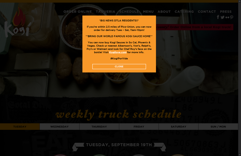Website Design & Creation for food truck 1 website URL 1