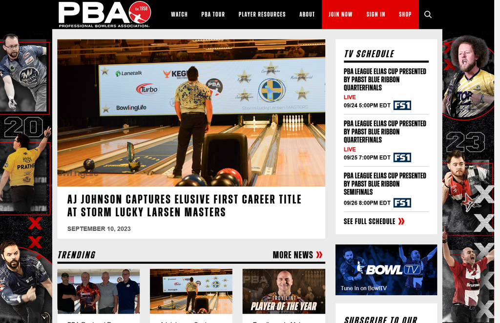 Website Design & Creation for football bowling website URL 5