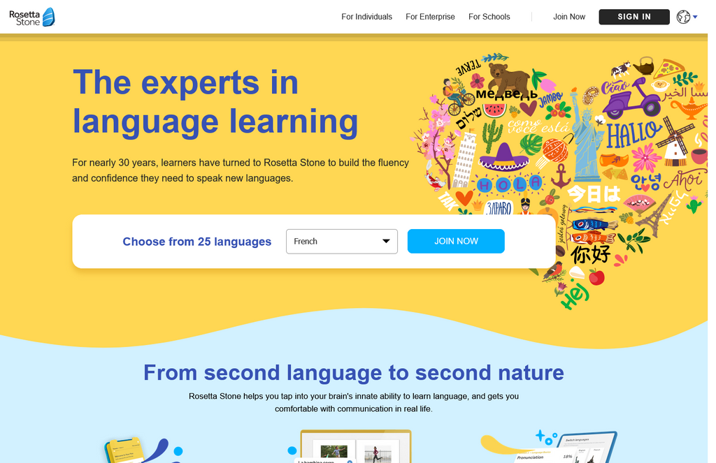 Website Design & Creation for foreign language instruction website URL 1