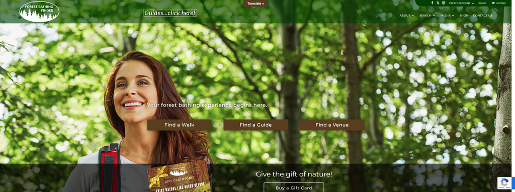 Website Design & Creation for forest bathing website URL 4