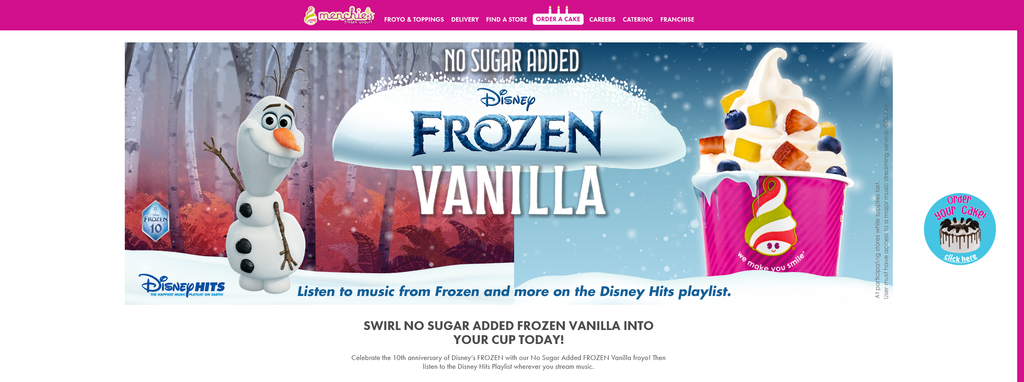 Website Design & Creation for frozen yogurt website URL 3