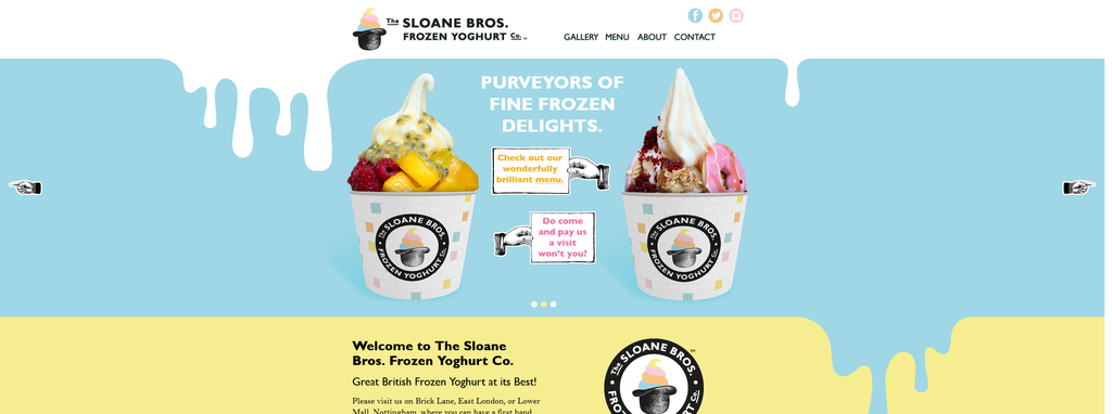 Website Design & Creation for frozen yogurt website URL 5