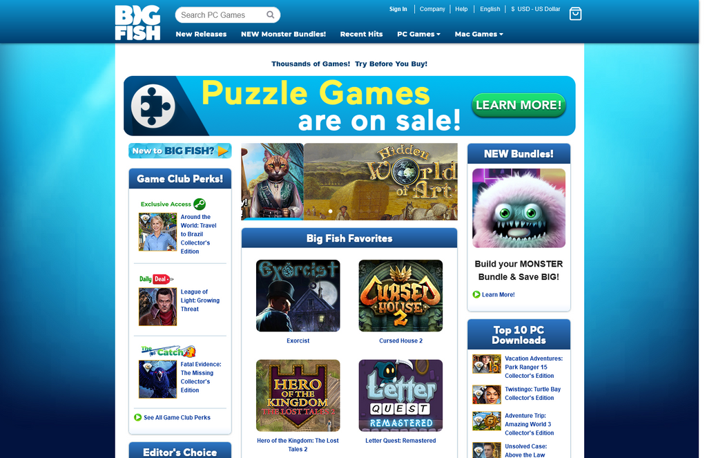Website Design & Creation for game center website URL 2