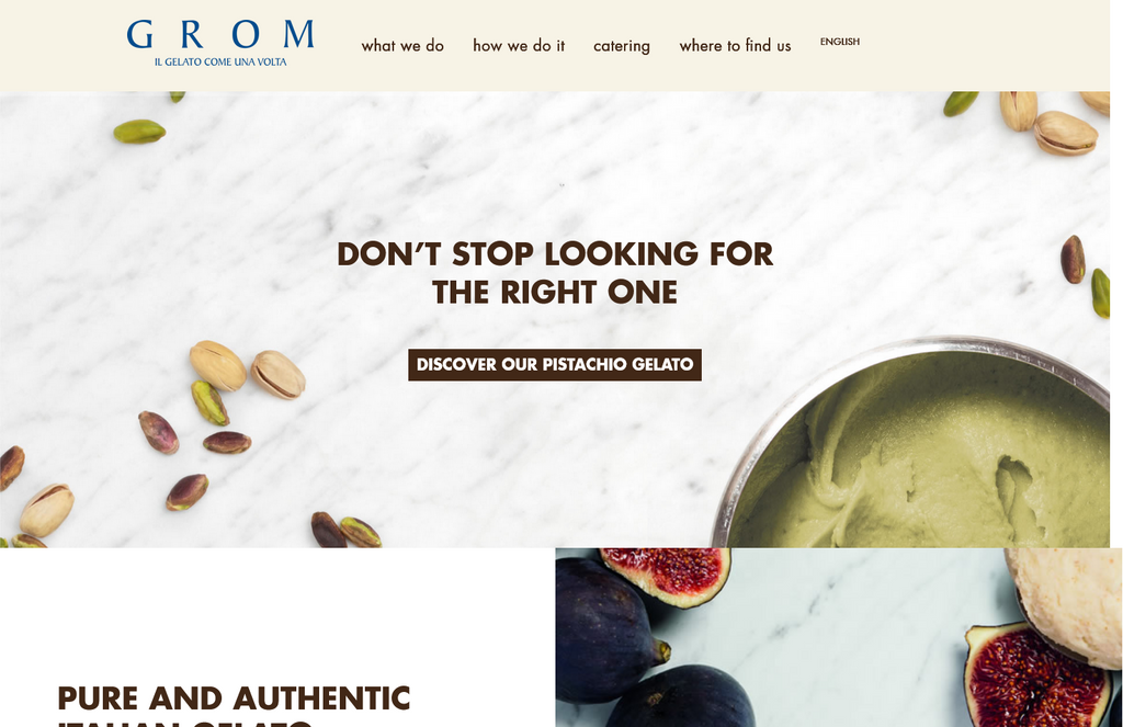 Website Design & Creation for gelato website URL 5