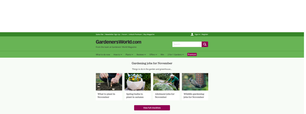 Website Design & Creation for general gardener website URL 3