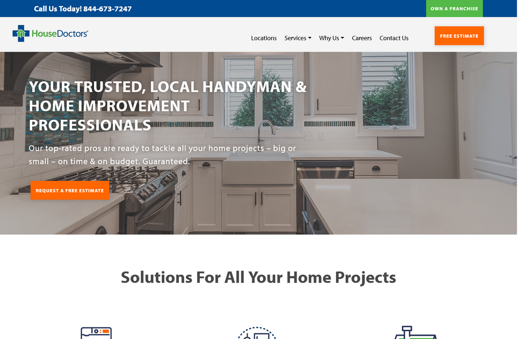 Website Design & Creation for general home repair website URL 4