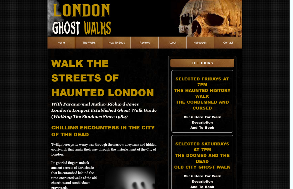 Website Design & Creation for ghost tour website URL 4