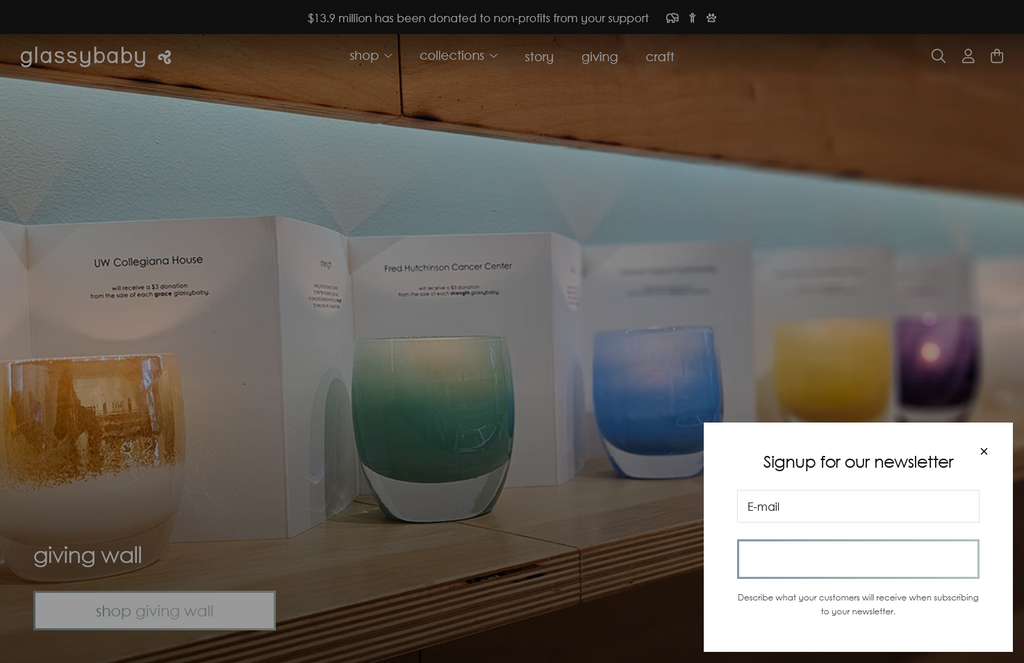 Website Design & Creation for glass blowing website URL 1