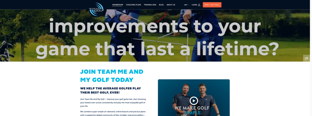 Website Design & Creation for golf coach website URL 4