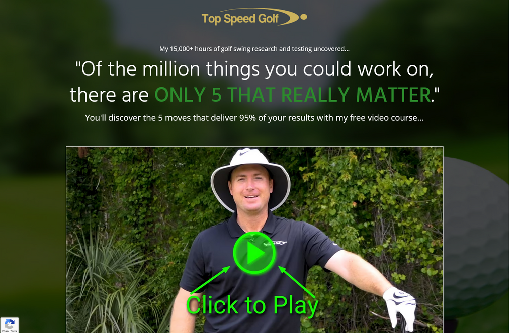Website Design & Creation for golf instruction website URL 5