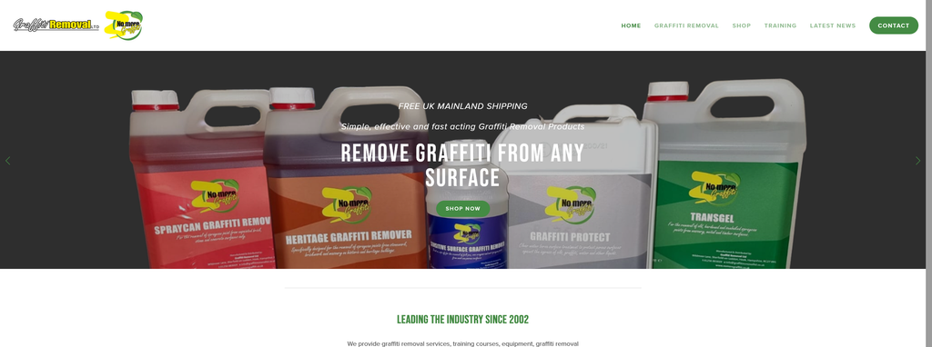 Website Design & Creation for graffiti removal website URL 2