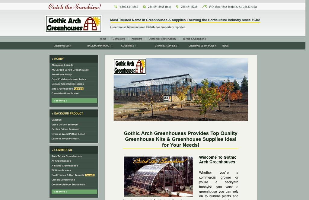 Website Design & Creation for greenhouse website URL 3
