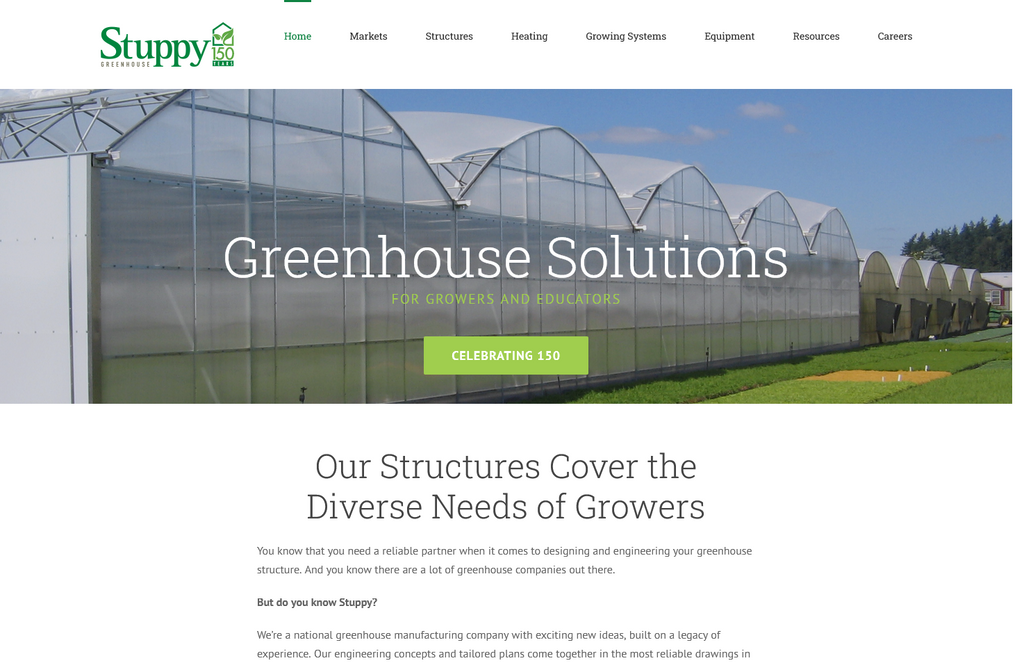 Website Design & Creation for greenhouse website URL 5