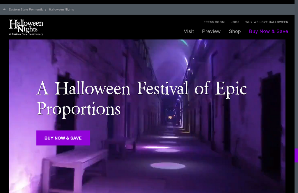 Website Design & Creation for haunted attraction website URL 2