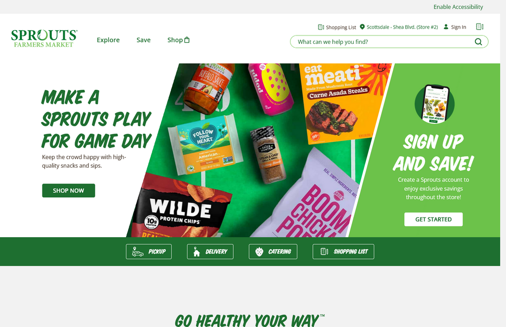 Website Design & Creation for health food store website URL 3