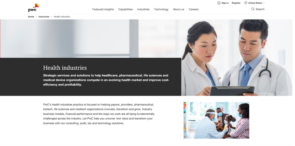 Website Design & Creation for healthcare website URL 1