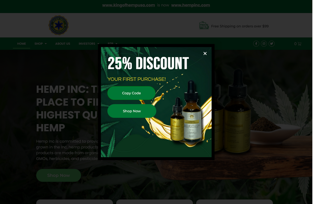 Website Design & Creation for hemp farm website URL 2