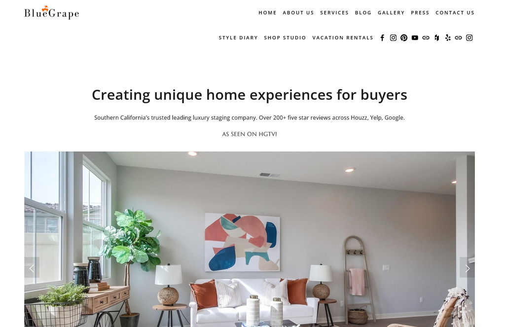 Website Design & Creation for home staging website URL 4
