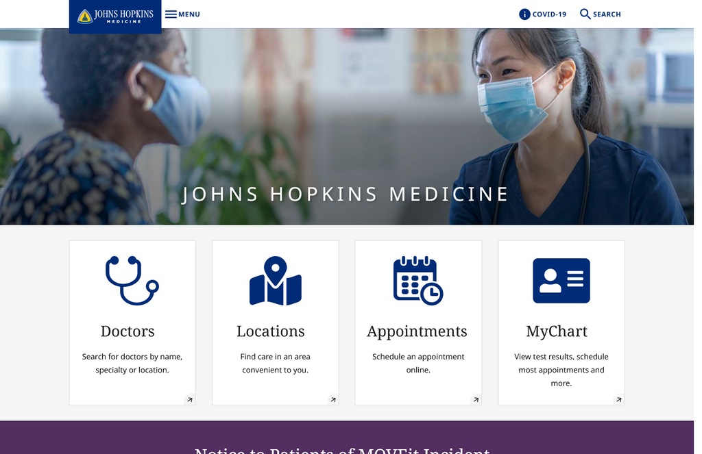 Website Design & Creation for hospital website URL 1