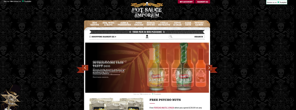 Website Design & Creation for hot sauce website URL 2