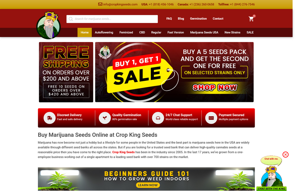 Website Design & Creation for hydroponics store website URL 2