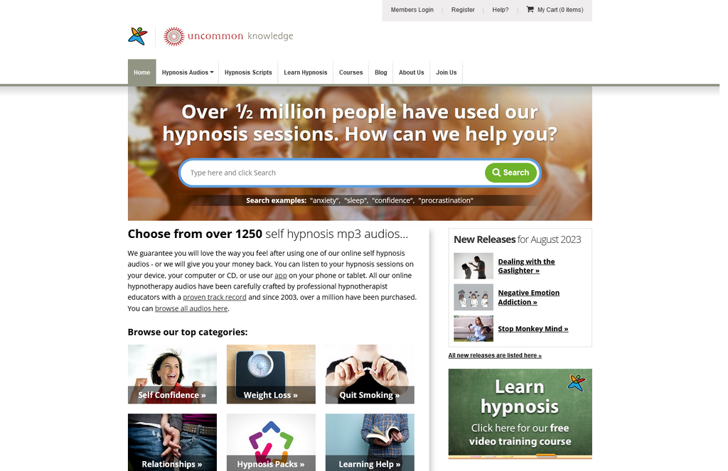 Website Design & Creation for hypnotherpay website URL 3