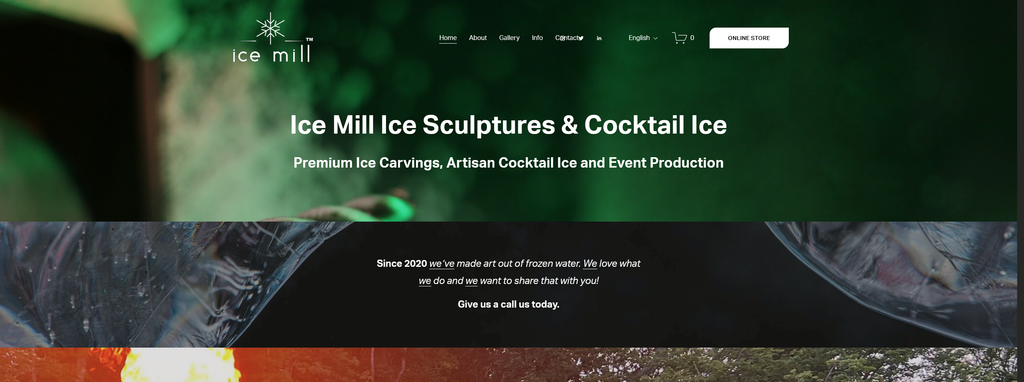 Website Design & Creation for ice sculpture website URL 4