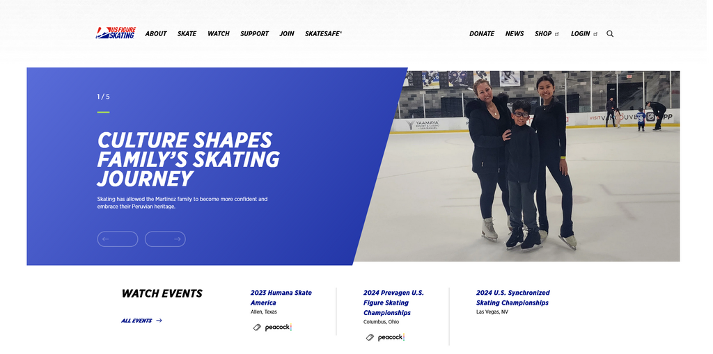 Website Design & Creation for ice skating rink website URL 1