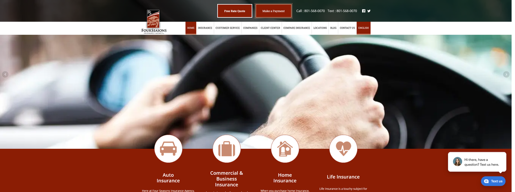 Website Design & Creation for insurance agency website URL 1