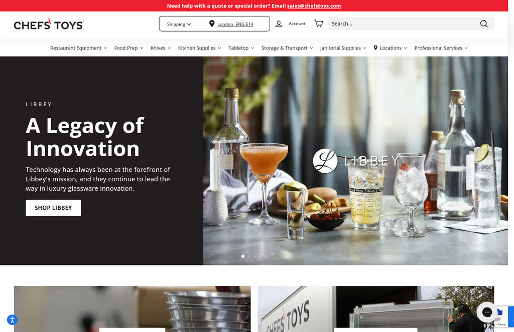 Website Design & Creation for kitchen supplies store website URL 4