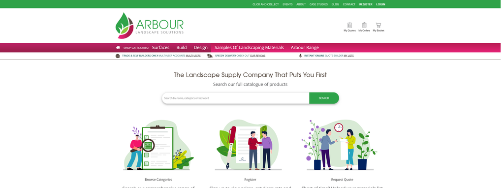 Website Design & Creation for landscape supply website URL 2