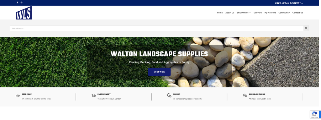 Website Design & Creation for landscape supply website URL 3