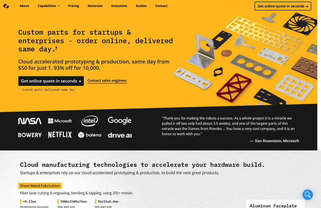 Website Design & Creation for laser cutting website URL 1